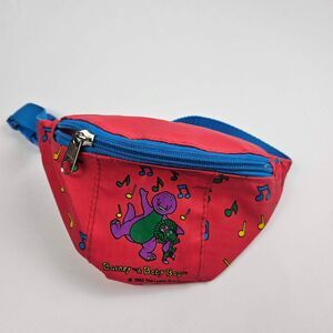VINTAGE BARNEY THE DINOSAUR child's belt pack Fanny